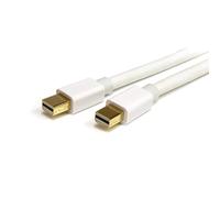 StarTech.com Cable de 3m Mini DisplayPort, Vídeo 4K x 2K Ultra HD, Cable Mini DisplayPort 1.2, Cable para Monitor Mini DP a Mini DP, Macho, Blanco (MDPMM3MW)