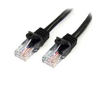 StarTech.com Cable de 3m Negro de Red Fast Ethernet Cat5e RJ45 sin Enganche - Cable Patch Snagless