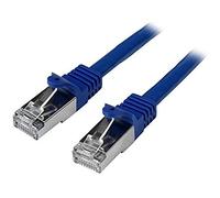 StarTech.com Cable de 50cm de Red Cat6 Ethernet Gigabit Blindado SFTP - Azul - Sin Enganche - Snagless