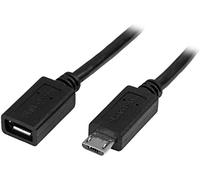 Startech.com cable de 50cm micro usb de extensión - macho a hembra