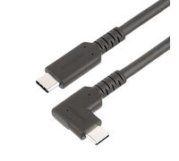 StarTech Cable USB-C RUSB31CC50CMBR – 50 cm, USB 3.2 Gen2 10Gbps, PD100W, DP 4K60Hz, acodado 90°
