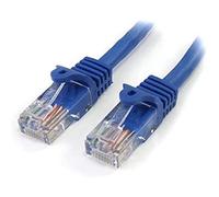 StarTech.com Cable de 5m de red Ethernet Cat5e RJ45 sin traba snagless - Azul