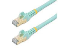 StarTech.com Cable de 5m de Red Ethernet CAT6a Aqua RJ45 STP