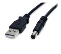 StarTech Cable USB USB2TYPEM de alimentación USB A a tipo M (barril 5,5 mm) 91 cm 5V DC