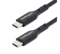 StarTech.com Cable de Carga USB-C de 3m - Cable de Carga USB Tipo C para Portátil - Cable USB para Tablet o Móvil - Entrega de Alimentación PD de 60W 3A - Cable de Datos - Macho a Macho