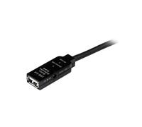 StarTech.com - Cable de Extensión Alargador de 20m USB 2.0 Alta Velocidad Activo Amplificado - Macho a Hembra USB A - Negro
