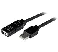 StarTech.com - Cable de Extensión Alargador de 35m USB 2.0 Alta Velocidad Activo Amplificado - Macho a Hembra USB A - Negro
