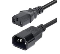 StarTech.com - Cable de Extensión de Alimentación C14 a C13 4,5m - Cable de Alimentación C14 a C13 para PDU - Cable Alargador de