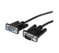StarTech.com Cable de Extensión RS232 Serie DB9 Macho a Hembra 3m - Negro - Alargador Directo Blindado