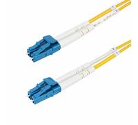 StarTech.com Cable de Fibra Óptica Dúplex LC a LC (UPC) OS2 Monomodo de 3m - 9/125µm - 10G - Resistente a Dobleces - Low Insertion Loss - Cable LSZH - Cable de Parcheo de Fibra