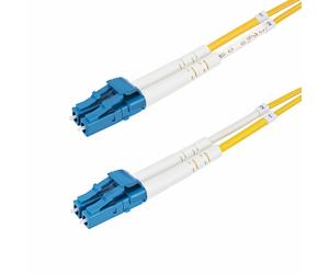 StarTech.com Cable de Fibra Óptica Dúplex LC a LC (UPC) OS2 Monomodo de 3m - 9/125µm - 10G - Resistente a Dobleces - Low Insertion Loss - Cable LSZH - Cable de Parcheo de Fibra
