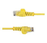 StarTech.com - Cable de Red Ethernet CAT6 Delgado sin Enganches Amarillo de 15m - Cable RJ45 Snagless Slim 28AWG - Alambre de Co