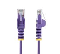 StarTech.com - Cable de Red Ethernet CAT6 Delgado sin Enganches Morado de 15m - Cable RJ45 Snagless Slim 28AWG - Alambre de Cobr