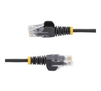 StarTech.com - Cable de Red Ethernet CAT6 Delgado sin Enganches Negro de 7m - Cable RJ45 Snagless Slim 28AWG - Alambre de Cobre