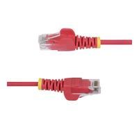 StarTech.com - Cable de Red Ethernet CAT6 Delgado sin Enganches Rojo de 5m - Cable RJ45 Snagless Slim 28AWG - Alambre de Cobre P