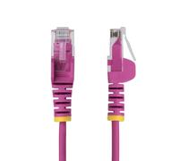 StarTech.com - Cable de Red Ethernet CAT6 Delgado sin Enganches Rosa de 5m - Cable RJ45 Snagless Slim 28AWG - Alambre de Cobre P
