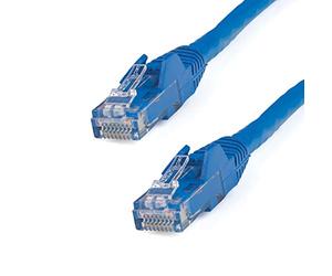 StarTech.com Cable de Red Ethernet Snagless Sin Enganches Cat 6 Cat6 Gigabit 0,5m - Azul