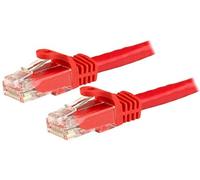 StarTech.com Cable de Red Gigabit Ethernet 15m UTP Patch Cat6 Cat 6 RJ45 Snagless Sin Enganches - Rojo