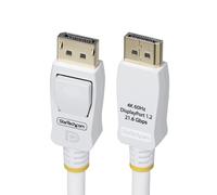 StarTech.com Cable DisplayPort 1.2 Certificado VESA Blanco de 1,8m - Cable DP 1.