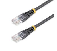 StarTech.com Cable Ethernet Cat5e - de 1,8m - Negro -Cable de Red - Cable Cat5e Moldeado - Cable de Conexión - Latiguillo de Red Ethernet Cat 5e (M45PATCH6BK)