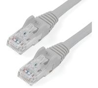 StarTech.com Cable Ethernet Cat6 - 50 pies - Gris - Cable de conexión - Cable Cat6 - Cable de red largo - Cable Ethernet - Cable Cat 6 - 50 pies (N6PATCH50GR)