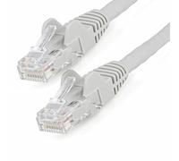 StarTech.com Cable Ethernet CAT6 de 2m - LSZH - Cable de Red de 10 Gigabits de 650MHz y PoE de 100W UTP sin Enganches (Snagless) con Alivio de Tensión - Gris - CAT 6 - ETL