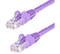 StarTech.com Cable Ethernet CAT6 de 3 pies - Cable Ethernet CAT 6 Gigabit púrpura -650 MHz 100 W PoE RJ45 UTP Network/Patch Cord sin enganches con alivio de tensión probado Fluke/cableado está certificado UL/TIA (N6PATCH3PL)