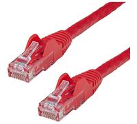 StarTech.com Cable Ethernet CAT6 de 3 pies - Cable Ethernet rojo CAT 6 Gigabit -650 MHz 100 W PoE RJ45 UTP Network/Patch Cord sin enganches con alivio de tensión probado Fluke/cableado está certificado UL/TIA (N6PATCH3RD)
