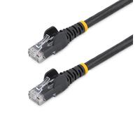StarTech.com Cable Ethernet CAT6 de 30,48m - LSZH - Cable de Red de 10 Gigabits de 650MHz y PoE de 100W UTP sin Enganches (Snagless) con Alivio de Tensión - Negro - CAT 6 - ETL (N6LPATCH100BK)