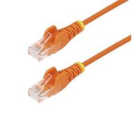StarTech.com Cable Ethernet CAT6 Delgado 1,5m Naranja - UTP - Cobre Puro - 28AWG - RJ45 - Snagless - LSZH - Probado con Fluke