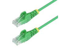 StarTech.com Cable Ethernet CAT6 Delgado Verde de 25cm - Cable de Red sin Enganches - Cable RJ45 Snagless 28AWG - LSZH - Probado con Fluke