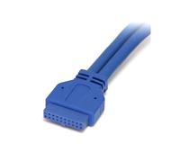 StarTech.com - Cable Extensor 50cm 2 Puertos USB 3.0 para Montaje en Panel conexión a Placa Base - Hembra USB A
