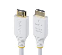 StarTech.com Cable HDMI Premium Certificado Alta Velocidad de 3m - Cable HDMI UHD - 4K 60Hz - 18Gb - Cable HDMI 2.0 - Blanco