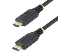 StarTech Cable HDMI Certificado Alta Velocidad 50cm, 4K 60Hz, 18Gbps, Negro | Conectores chapados en oro, Cubierta de TPE, Audio de 32 canales, Ideal para GPU y estaciones de trabajo