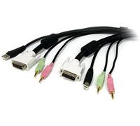 StarTech.com StarTech.com Cable KVM 4 en 1 de 1,8m con DVI USB