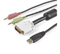 StarTech.com StarTech.com Cable KVM 4 en 1 de 1,8m con DVI USB