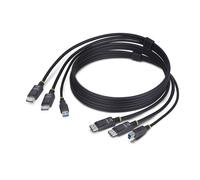 StarTech.com Cable KVM DisplayPort de Dos Pantallas USB 5Gbps de 1,8m - 4K 60Hz