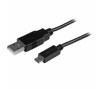StarTech Cable Micro USB USBAUB3MBK – Carga y sincronización Micro B a USB A, 3 m, negro, 24AWG