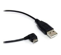 StarTech.com Cable Micro USB de 30 cm - A a Micro B en ángulo Recto - USB Tipo A (M) - Micro USB Tipo B (M) de 90 Grados - Negro (UUSBHAUB1RA)