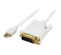 StarTech.com Cable Mini DisplayPort a DVI de 1,8 m Adaptador Activo - Cable mDP a DVI M/M Activo - Admite Resoluciones de hasta 1920x1200 - Cable Mini Display a DVI de Color Blanco (MDP2DVIMM6WS)