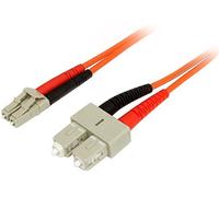 Startech.com cable patch de fibra duplex multimodo 50/125 1m lc - sc