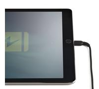 StarTech.com Cable Resistente USB-A a Lightning de 30 cm Negro - Cable de Sincronización y Carga USB Tipo A a Lightning con