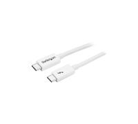 StarTech.com Cable Thunderbolt 3 - 20Gbps - 2m - Blanco - Compatible con Thunderbolt, USB y DisplayPort