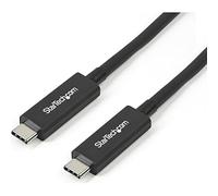 StarTech.com Cable Thunderbolt 3 a Thunderbolt 3 Activo de 40Gbps - Cable USB C a USB C de 1m - Cable Negro - 5k 60Hz/4k 60Hz - Cable cargador USB Type C (Certificado TB3) con hasta 100W (TBLT3MM1MA)