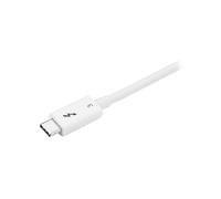 StarTech.com - Cable de 0,5m Thunderbolt 3 Blanco - Cable Compatible con USB-C y DisplayPort - USB Tipo C