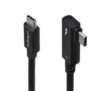 StarTech Cable Thunderbolt 5 Acodado a la Derecha 80cm - 80Gbps/120Gbps - 8K60 - PD 240W - Cable Thunderbolt Certificado