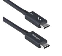 StarTech Cable Thunderbolt 5 Certificado TBLT5MM50CM240W 50 cm 80/120Gbps PD 240W 8K 60Hz Negro