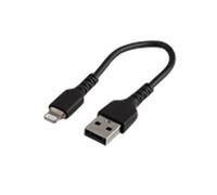 StarTech.com Cable USB-A a Lightning Resistente de 15 cm - de Color Negro