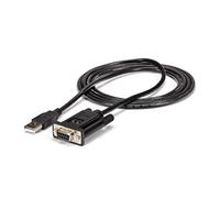 StarTech.com Cable USB a Módem Nulo Serie FTDI de 1,8m - Adaptador USB a RS232 DB9 DCE - Null Modem - USB 2.0 - TAA