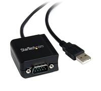 StarTech.com Cable Adaptador 2,5m USB a 1 Puerto Serie Serial RS232 DB9 FTDI Aislamiento Óptico